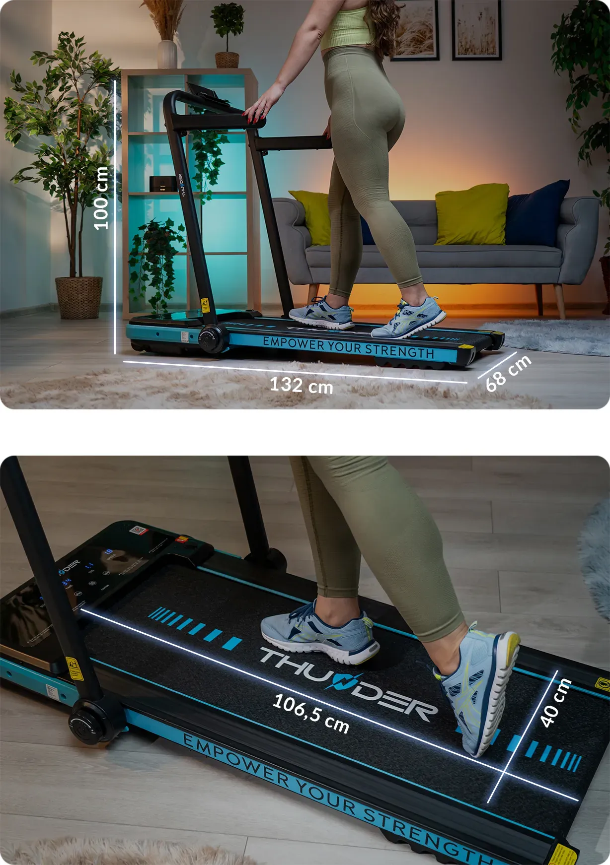 Zijaanzicht loopband