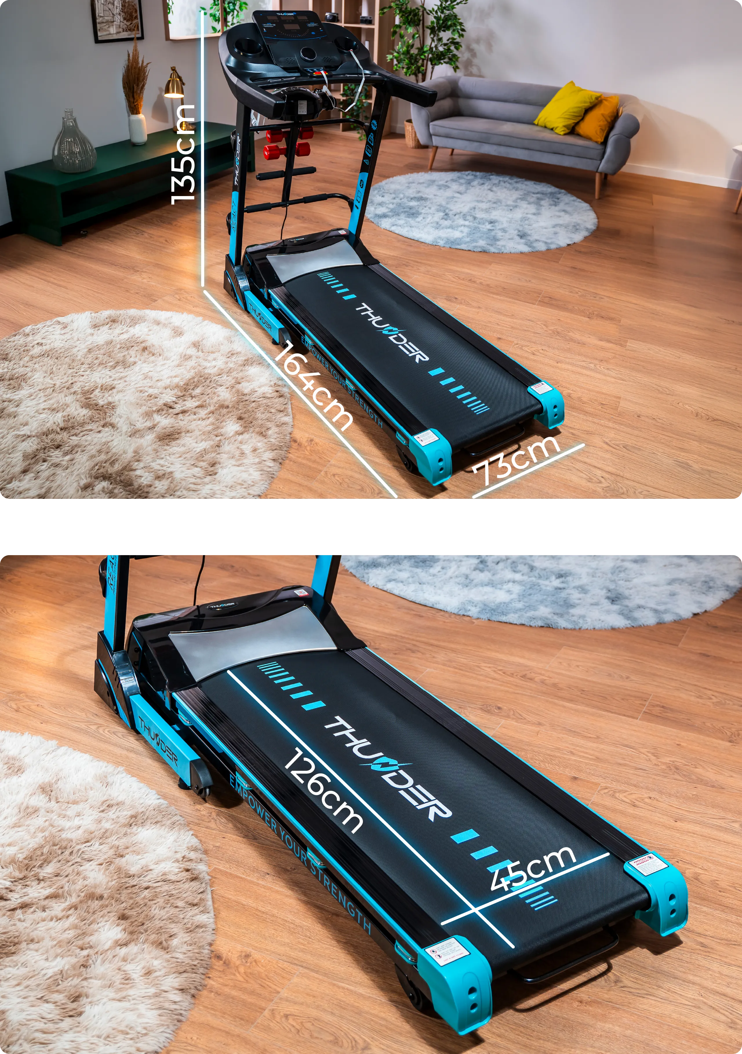 Zijaanzicht loopband