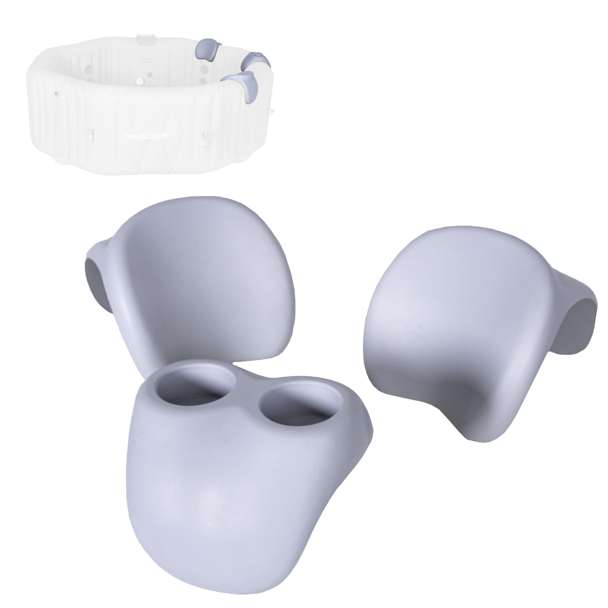 Neksteun- en drankhouder set THUNDER