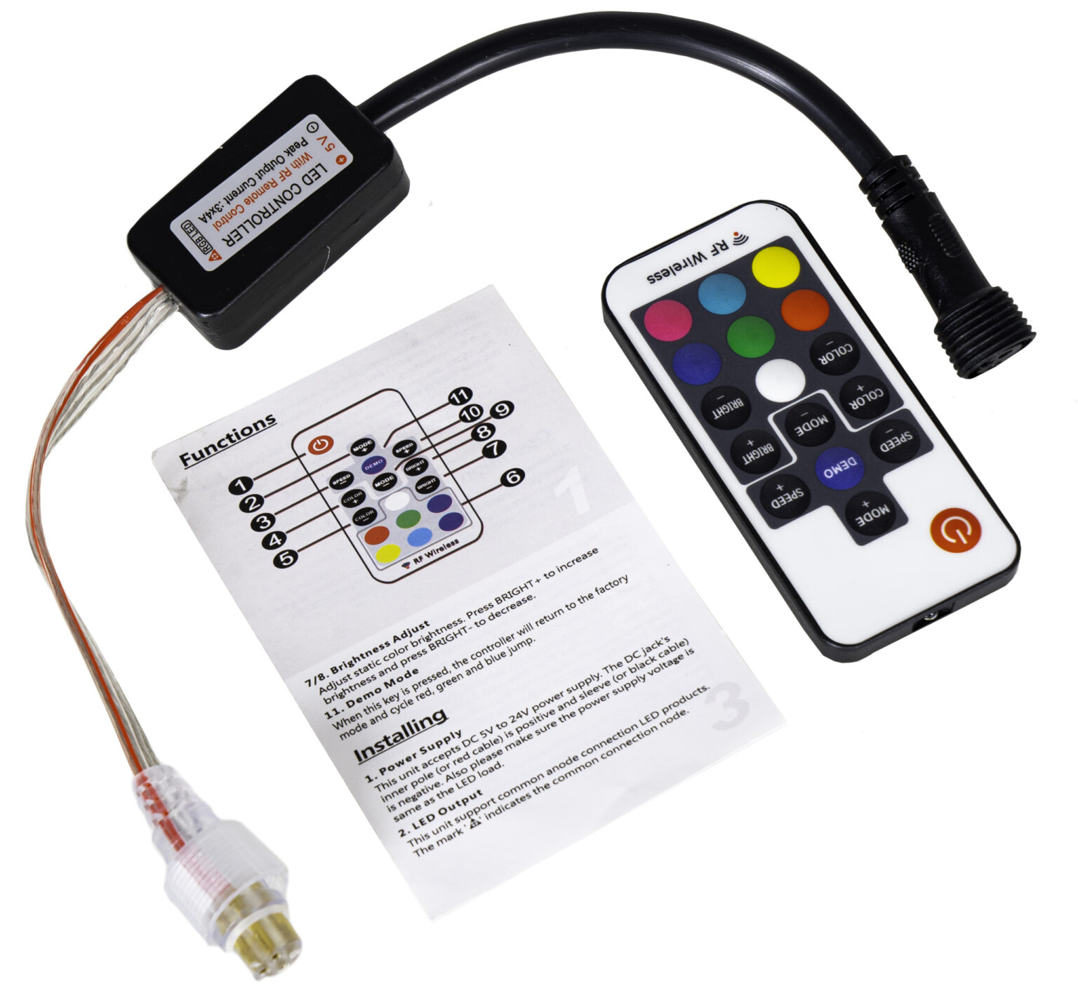 Zawartość zestawu taśmy LED THUNDER®️