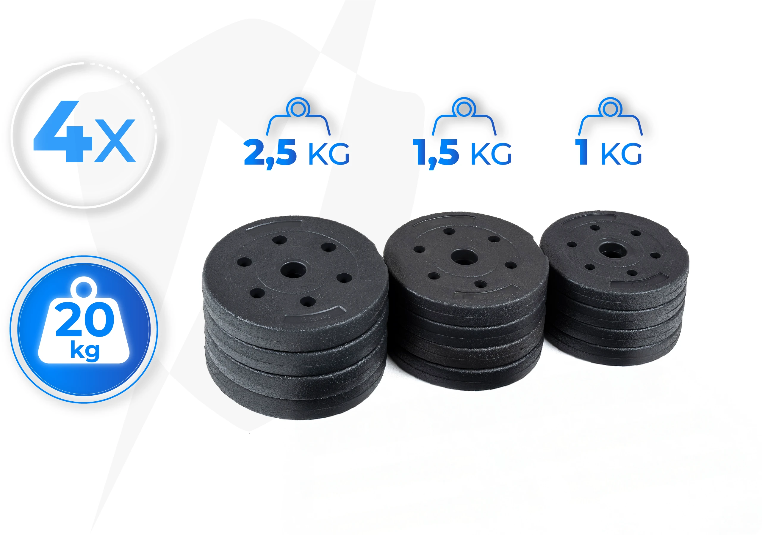 Mogelijkheid tot gewichtsaanpassing