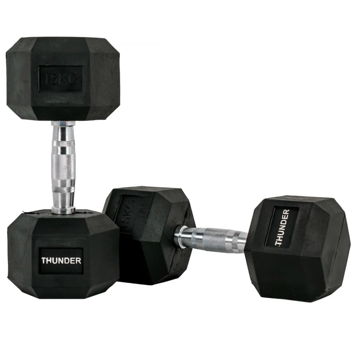 Hexagon dumbbells 15 kg THUNDER