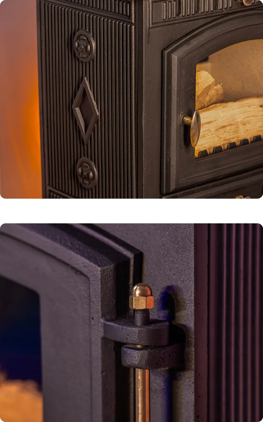 Esthetische en functionele Thunder MITRA houtkachel