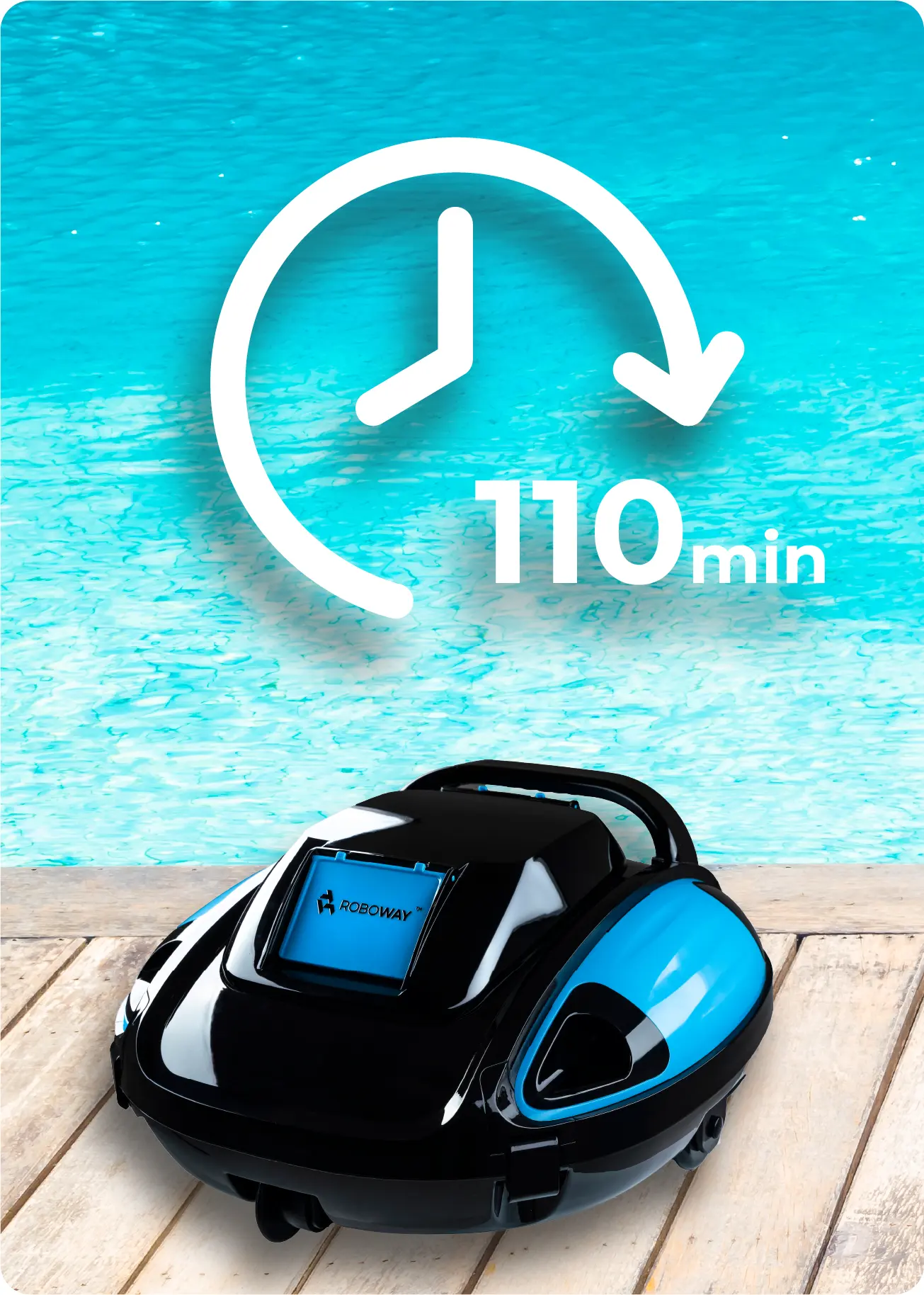 Draadloze zwembadrobot
