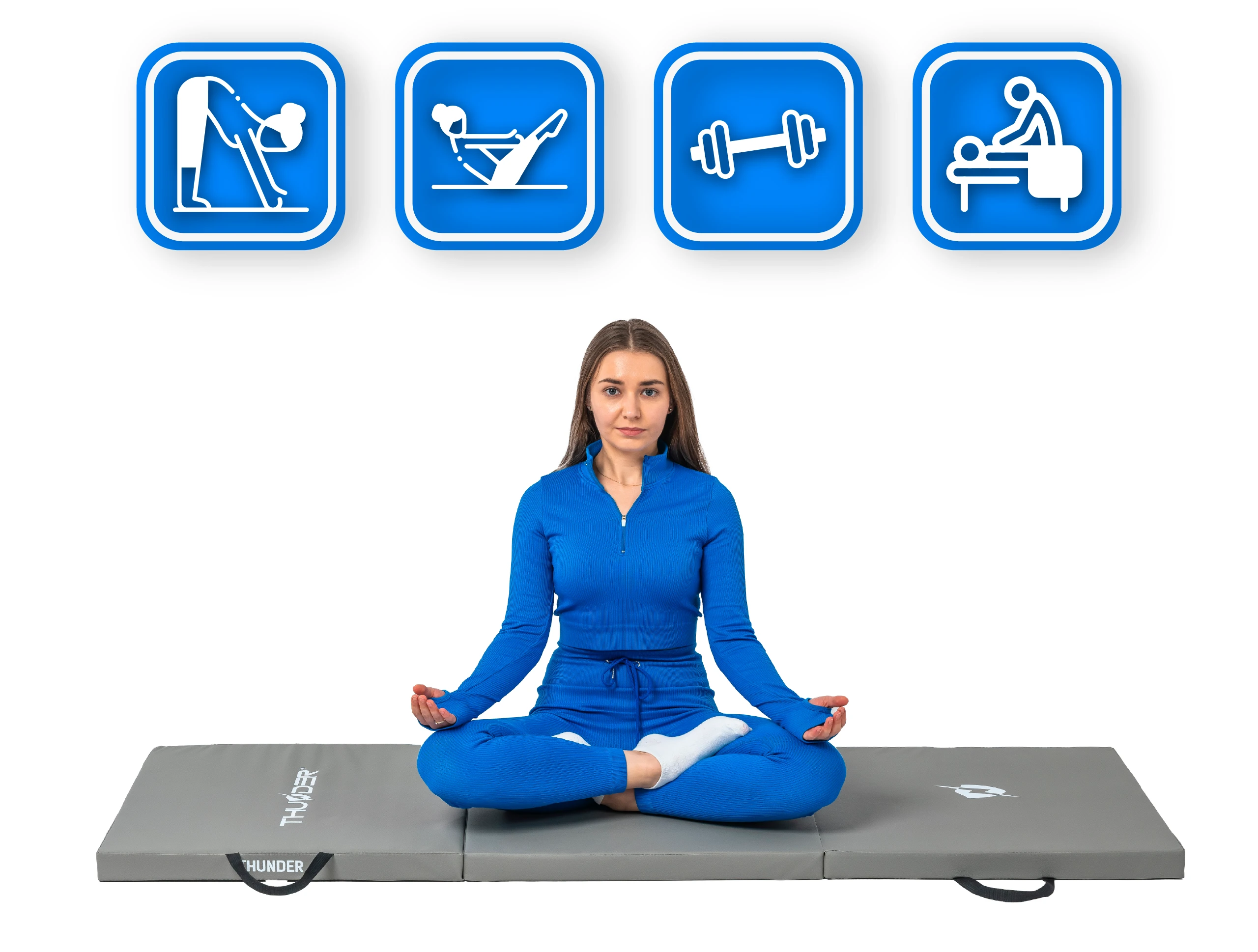 Materac gimnastyczny MG-02-GREY marki Thunder