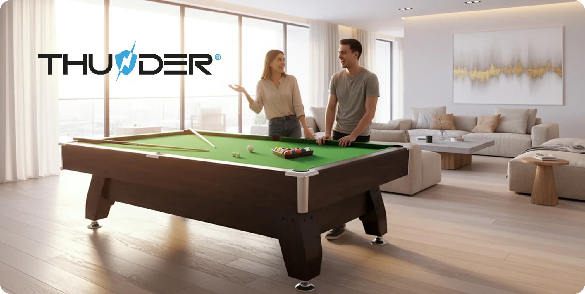 Biljarttafel BOLD-BROWN-9FT