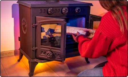 Gietijzeren houtkachel ATAR 10 kW