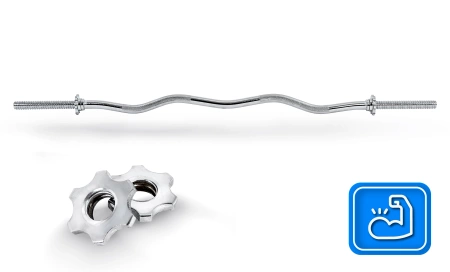 Licht gebogen schroefsluiting halterstang 120 cm 30 mm THUNDER