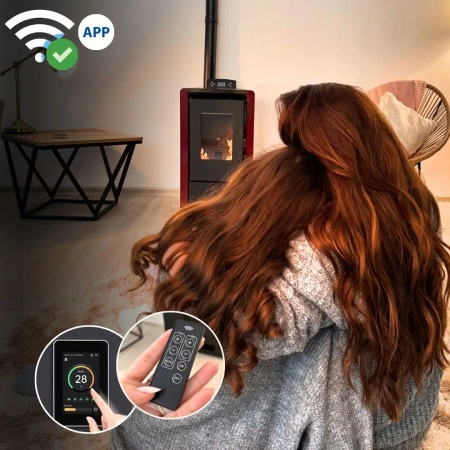 Pelletkachel LEYLA RED 6,3 kW