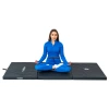Zwarte gymnastiekmat 197x100x5 THUNDER