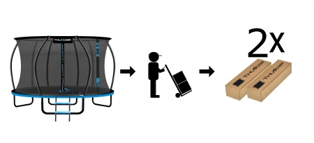 THUNDER INSIDE ULTRA 12FT (366 cm) BLAUWE trampoline