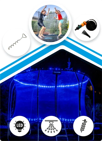 THUNDER INSIDE ELITE 16FT trampoline (488 cm) ZWART