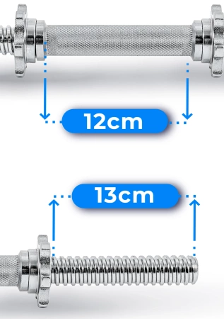 Rechte schroefsluiting halterstang 40 cm 30 mm THUNDER