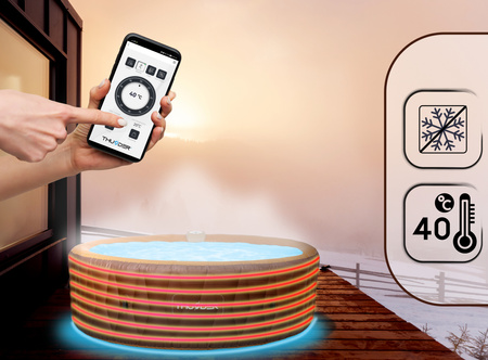 THUNDER MOCHA opblaasbare Jacuzzi