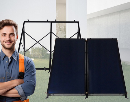 Vlakke zonnecollector 2x2 m THUNDER