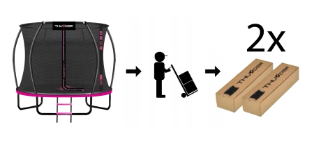 Trampoline THUNDER INSIDE ULTRA 10FT (305 cm) PINK