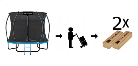 Trampoline THUNDER INSIDE ULTRA 10FT (305 cm) BLUE