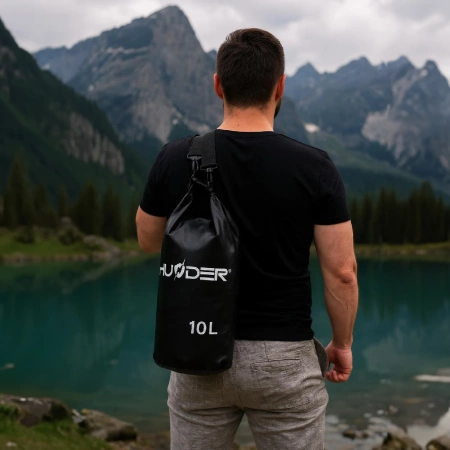 THUNDER waterdichte zak 10 L zwart