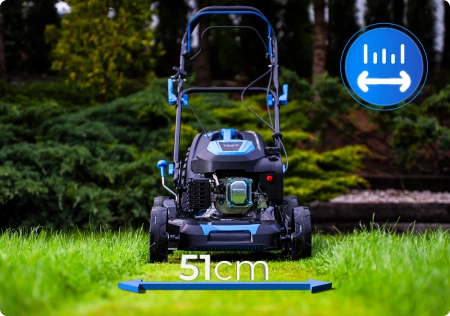 Hexwelt HW-KS-200 benzine grasmaaier 51 cm 3,8 kW met aandrijving