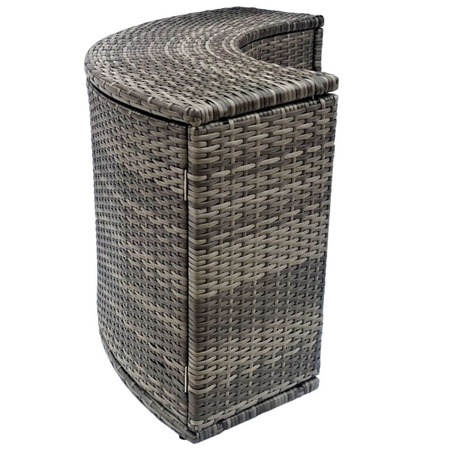 Kast met deuren THUNDER voor ronde JACUZZI - kleur grijs