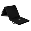 Zwarte gymnastiekmat 180x60x4 THUNDER