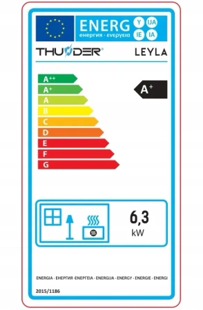 Pelletkachel LEYLA RED 6,3 kW