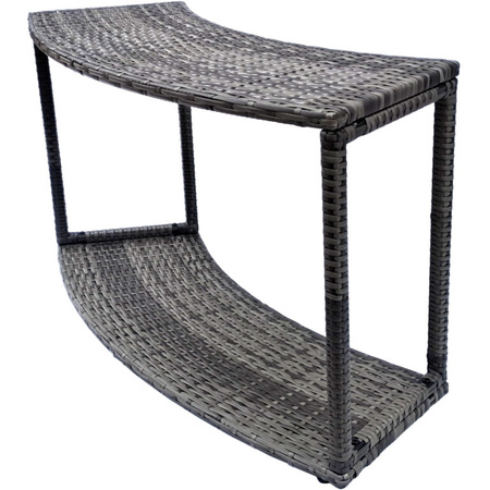 Kast zonder deuren THUNDER voor ronde JACUZZI - kleur grijs