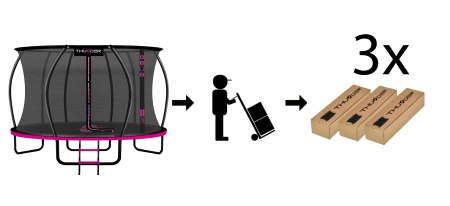 THUNDER INSIDE ULTRA 14FT trampoline (427 cm) PINK