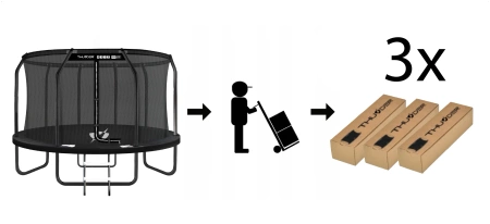 THUNDER INSIDE ELITE 14FT Trampoline (427cm) ZWART