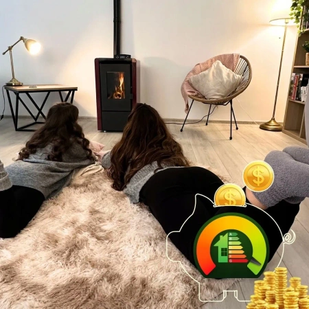 Pelletkachel LEYLA RED 6,3 kW