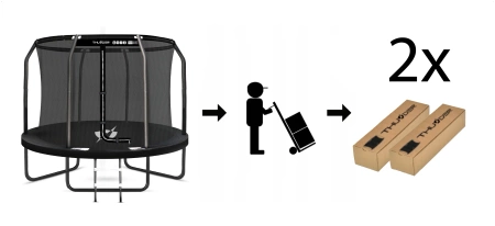 THUNDER INSIDE ELITE trampoline 10FT (305 cm) ZWART