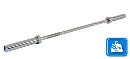 Olympische rechte halterstang 120 cm THUNDER