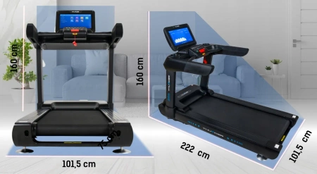 THUNDER ZION-TFT-BLACK elektrische loopband