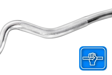 Sterk gebogen schroefsluiting halterstang 120 cm 30 mm THUNDER