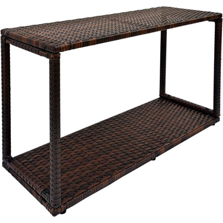 Kast zonder deuren THUNDER voor vierkante JACUZZI - kleur bruin