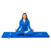 Blauwe gymnastiekmat 180x60x5 THUNDER