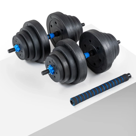 Verstelbare bitumen dumbbells GYM-03 2x20 kg 