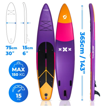 SUP Board 365cm THUNDER SHARPE