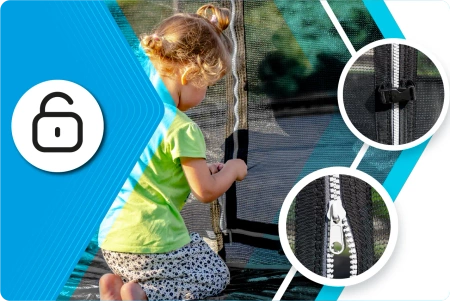 THUNDER INSIDE ELITE trampoline 10FT (305 cm) ZWART