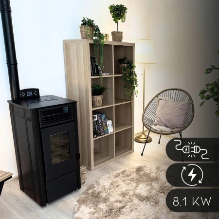 Pelletkachel SOPHIA BLACK 8,1 kW