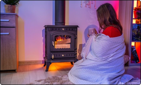 Gietijzeren houtkachel MITRA 7 kW