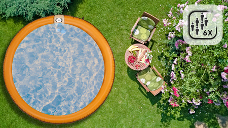 THUNDER MOCHA opblaasbare Jacuzzi