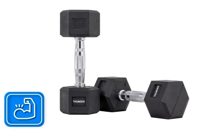 Hex dumbbel 5 kg THUNDER
