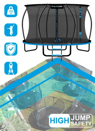 THUNDER INSIDE ULTRA 12FT (366 cm) BLAUWE trampoline