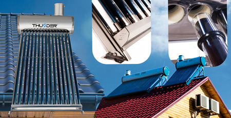 THUNDER drukloze zonnecollector met 150 L tank