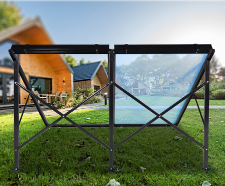 Frame voor twee vlakke zonnecollectoren van 2,5 m²