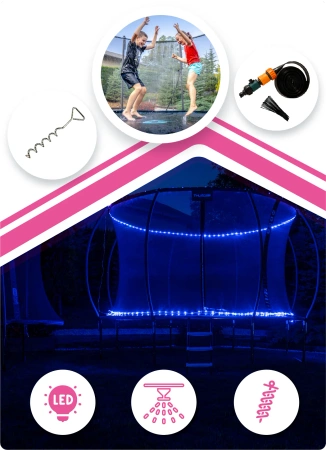 THUNDER INSIDE ULTRA 6FT trampoline (183 cm) ROZE