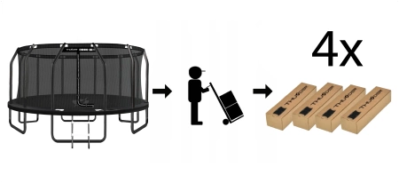 THUNDER INSIDE ELITE 16FT trampoline (488 cm) ZWART