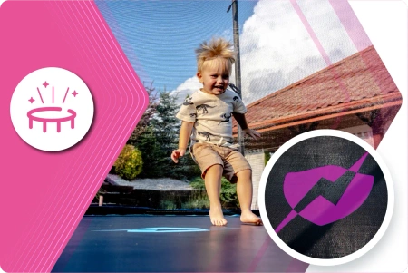 Trampoline THUNDER INSIDE ULTRA 16FT (488 cm) PINK