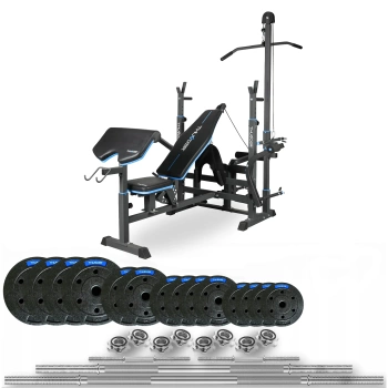 Krachtset 120 kg met halterbank VIGOR-C van het merk THUNDER (voorverkoop 17.12)